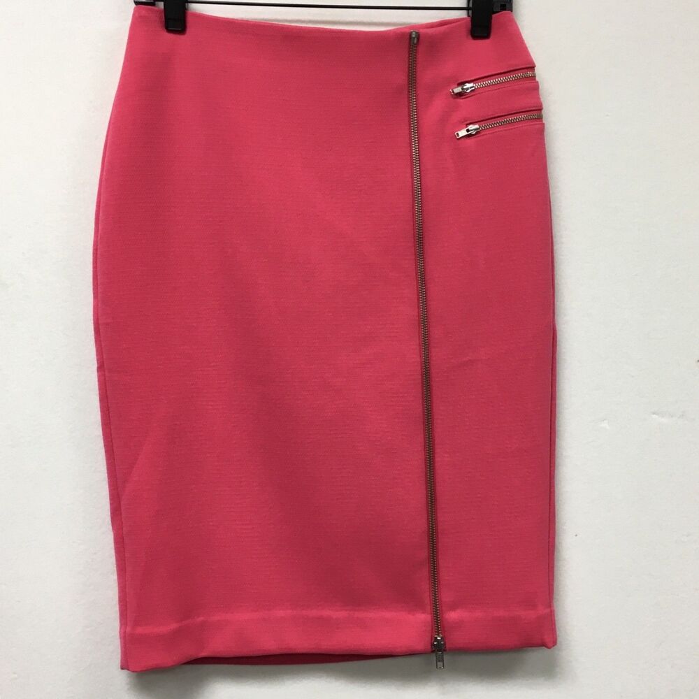 Worthington Women's Skirt Size‎ 4 Pink Pencil Straight Zippers